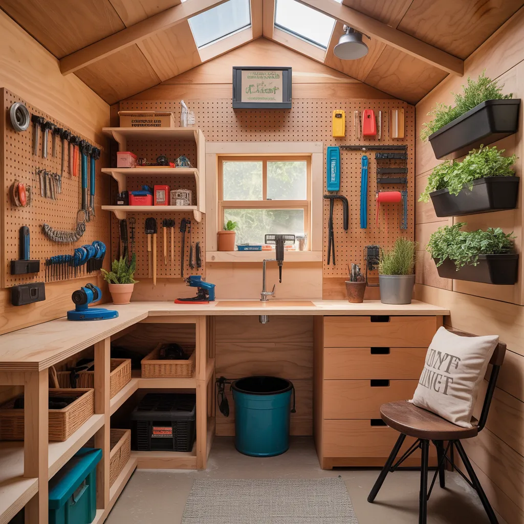 10x12 shed inside ideas