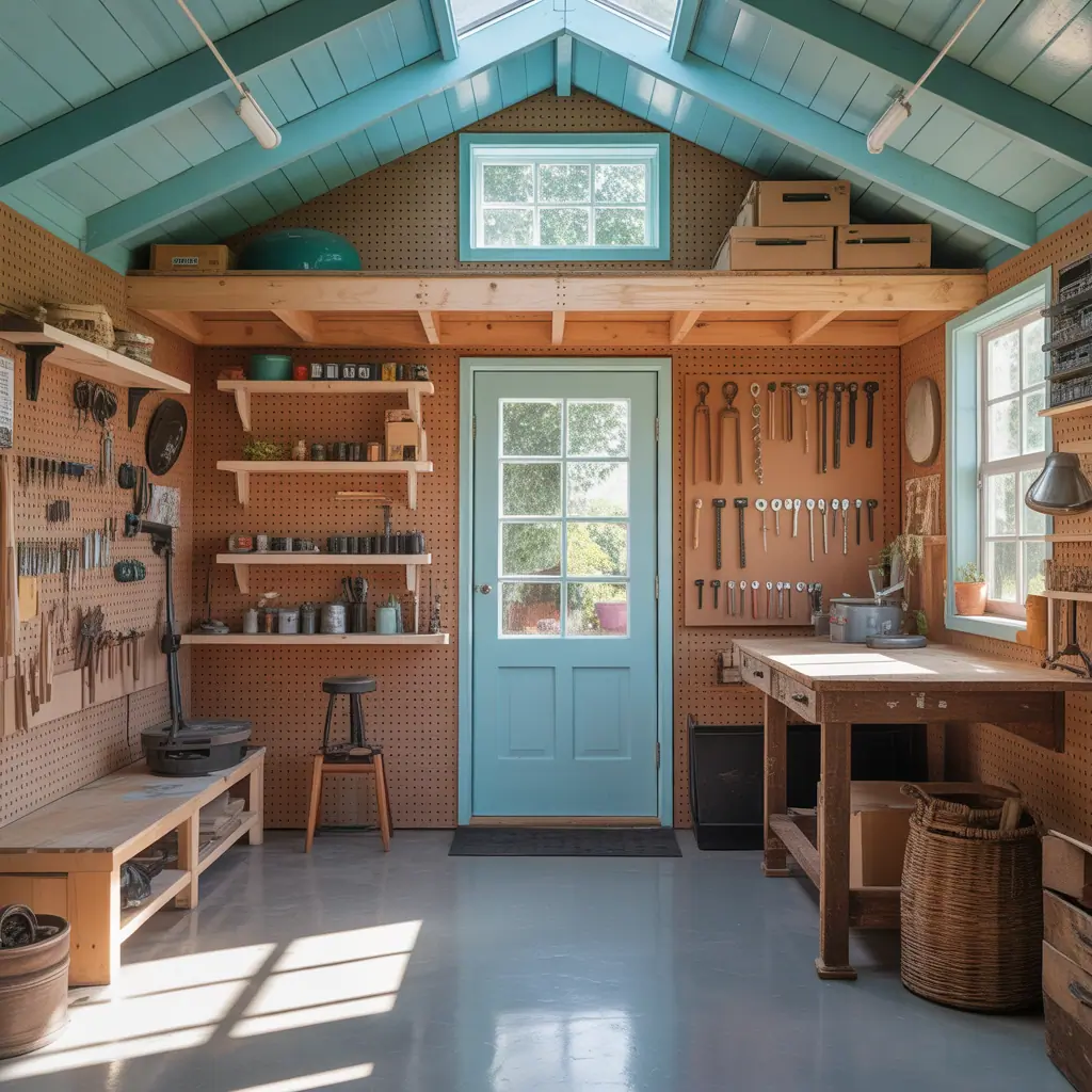 10x12 shed inside ideas