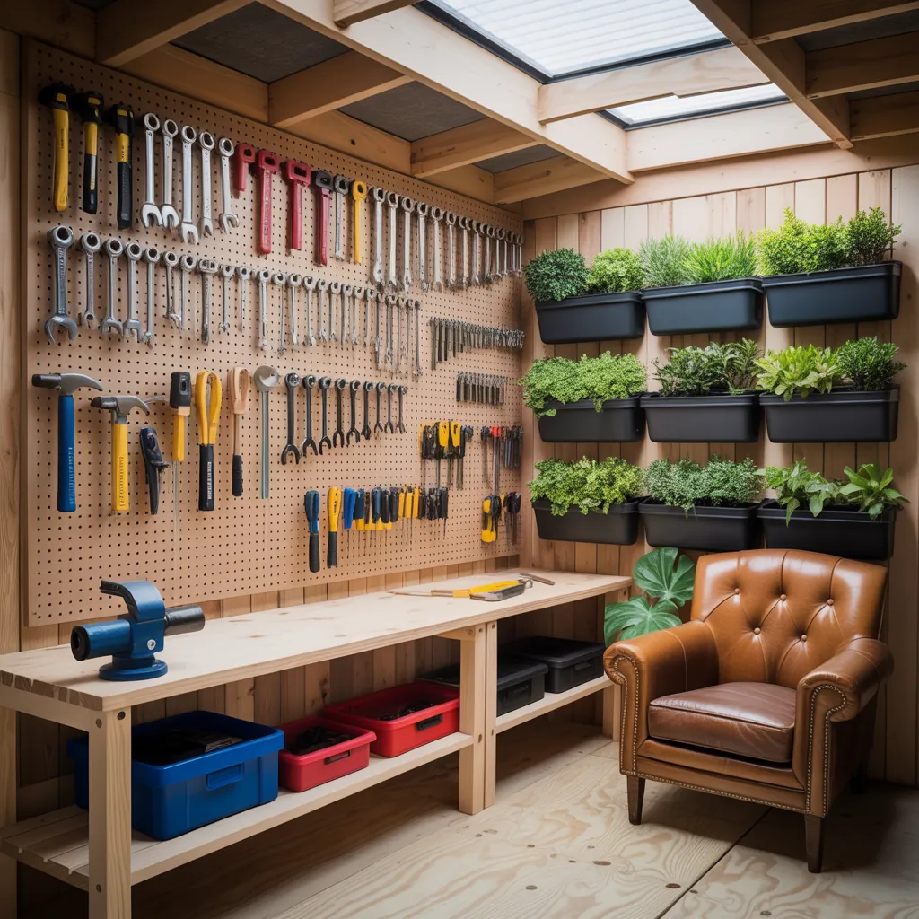 10x12 shed inside ideas