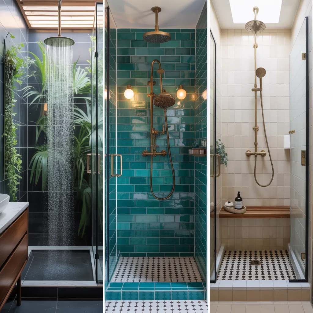 3x5 showers ideas