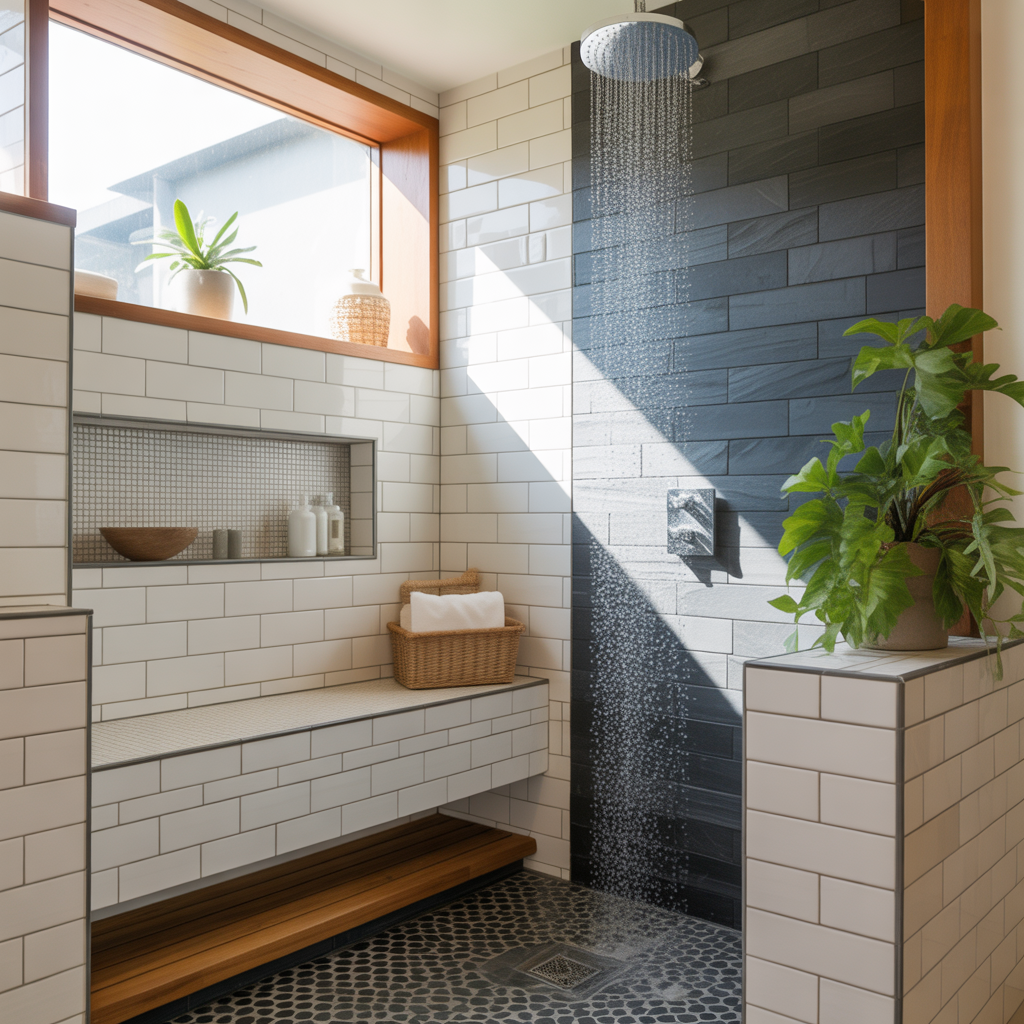 3x5 showers ideas