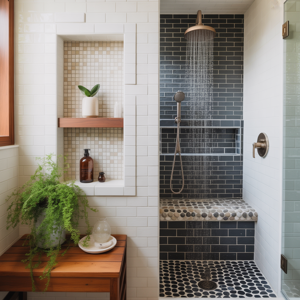 3x5 showers ideas