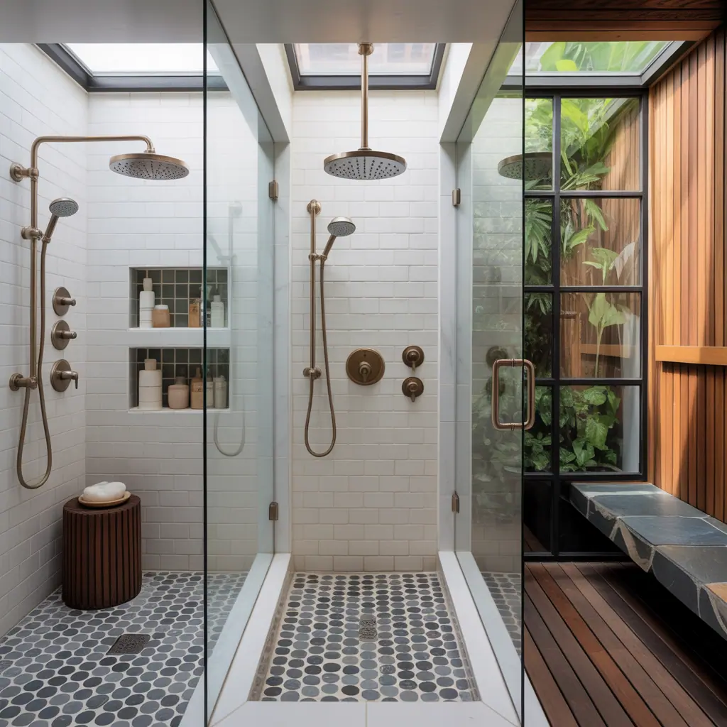 3x5 showers ideas