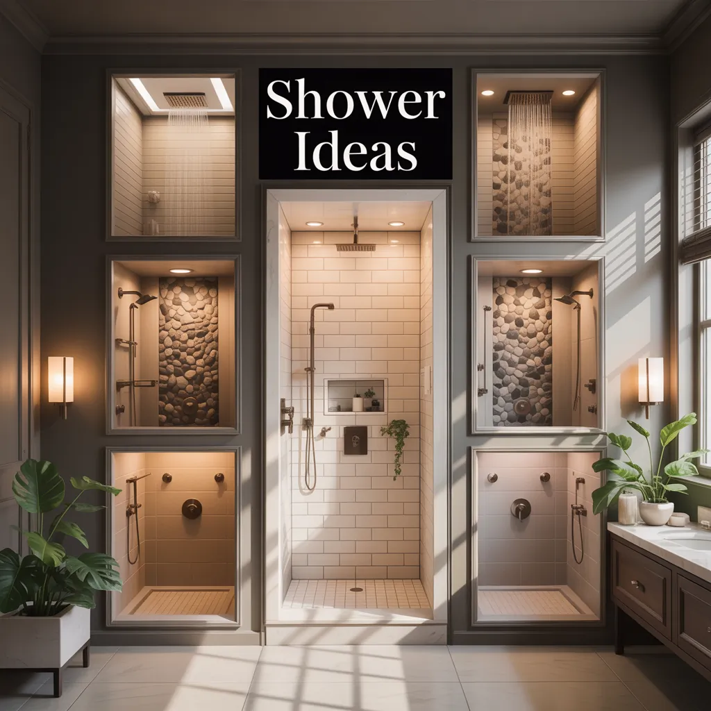 3x5 showers ideas