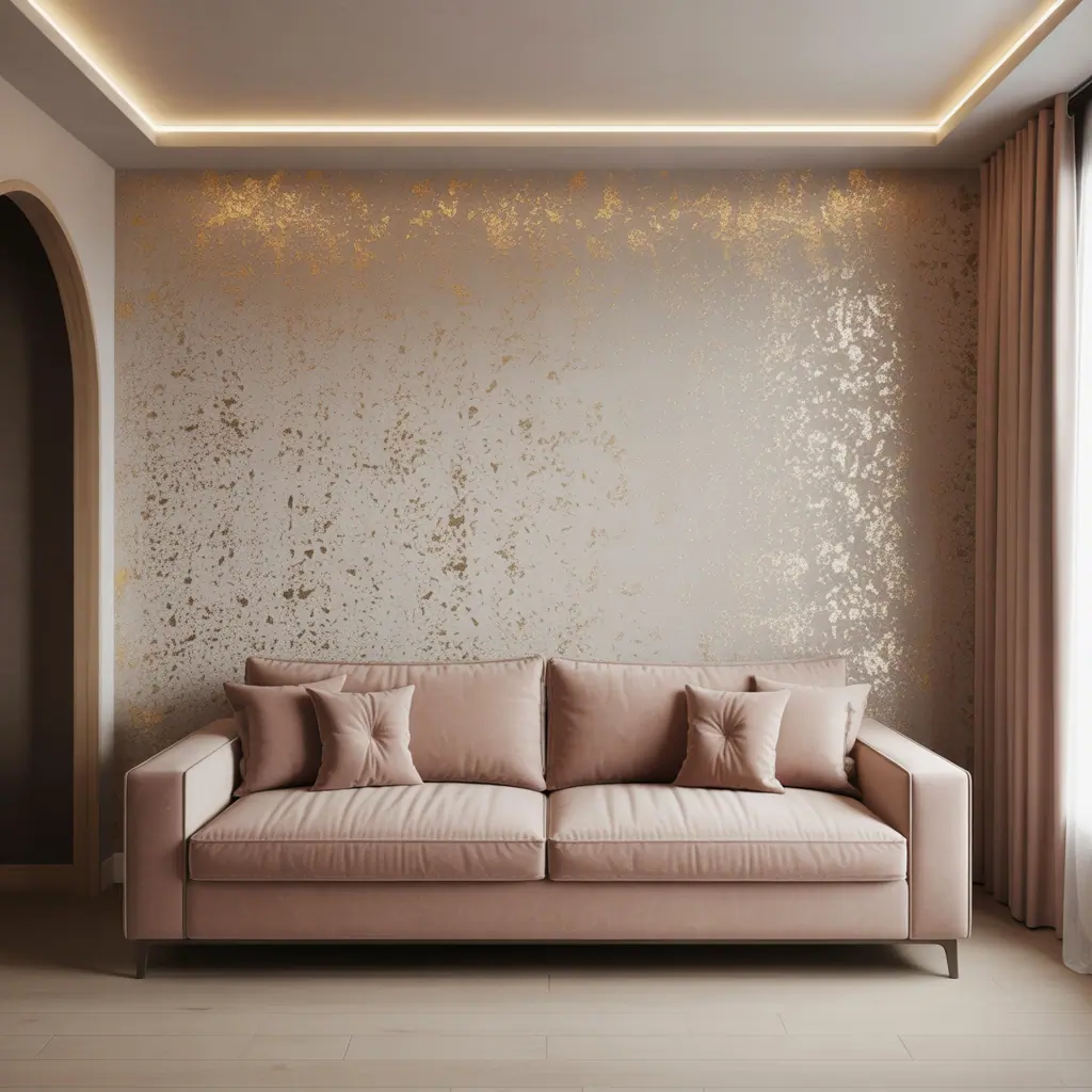 accent wall ideas glitter