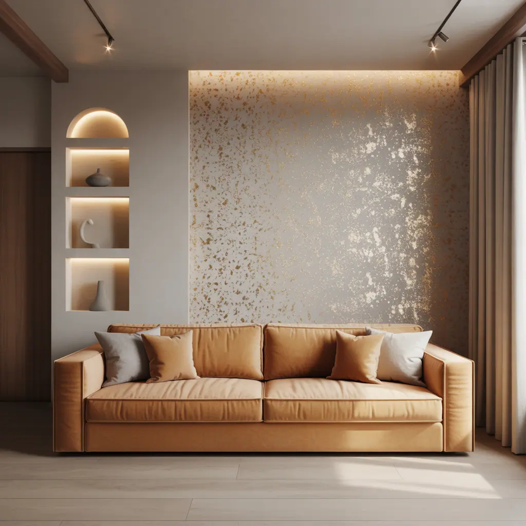 accent wall ideas glitter