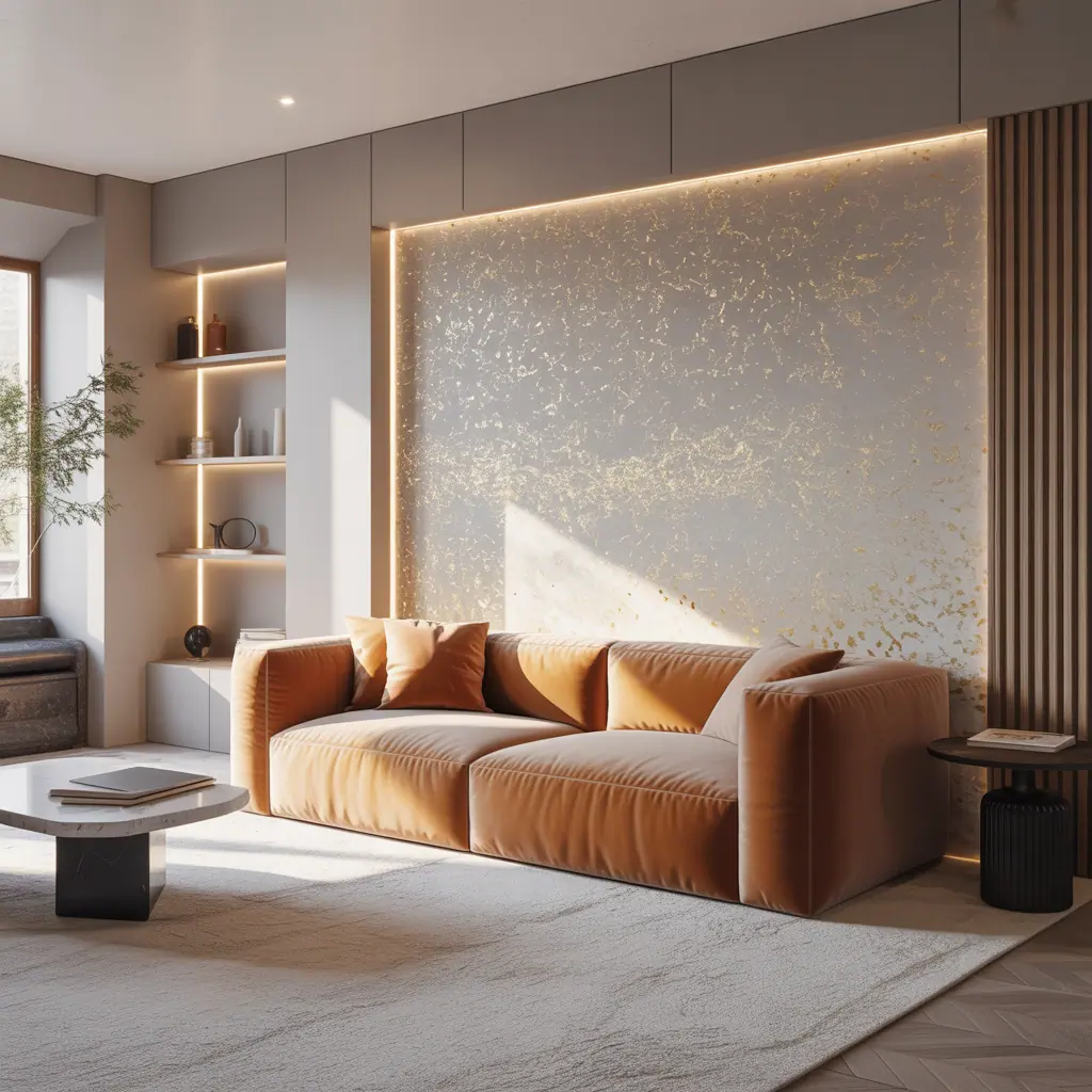 accent wall ideas glitter