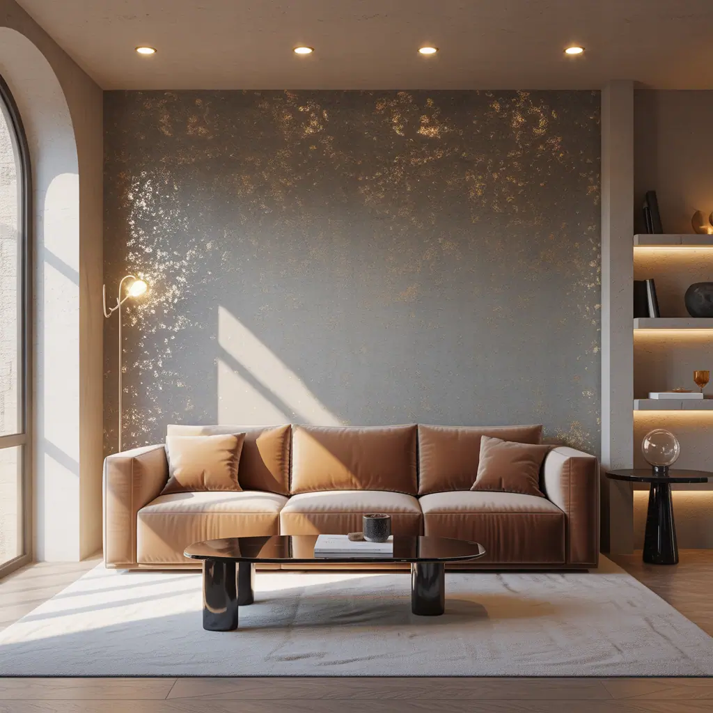 accent wall ideas glitter