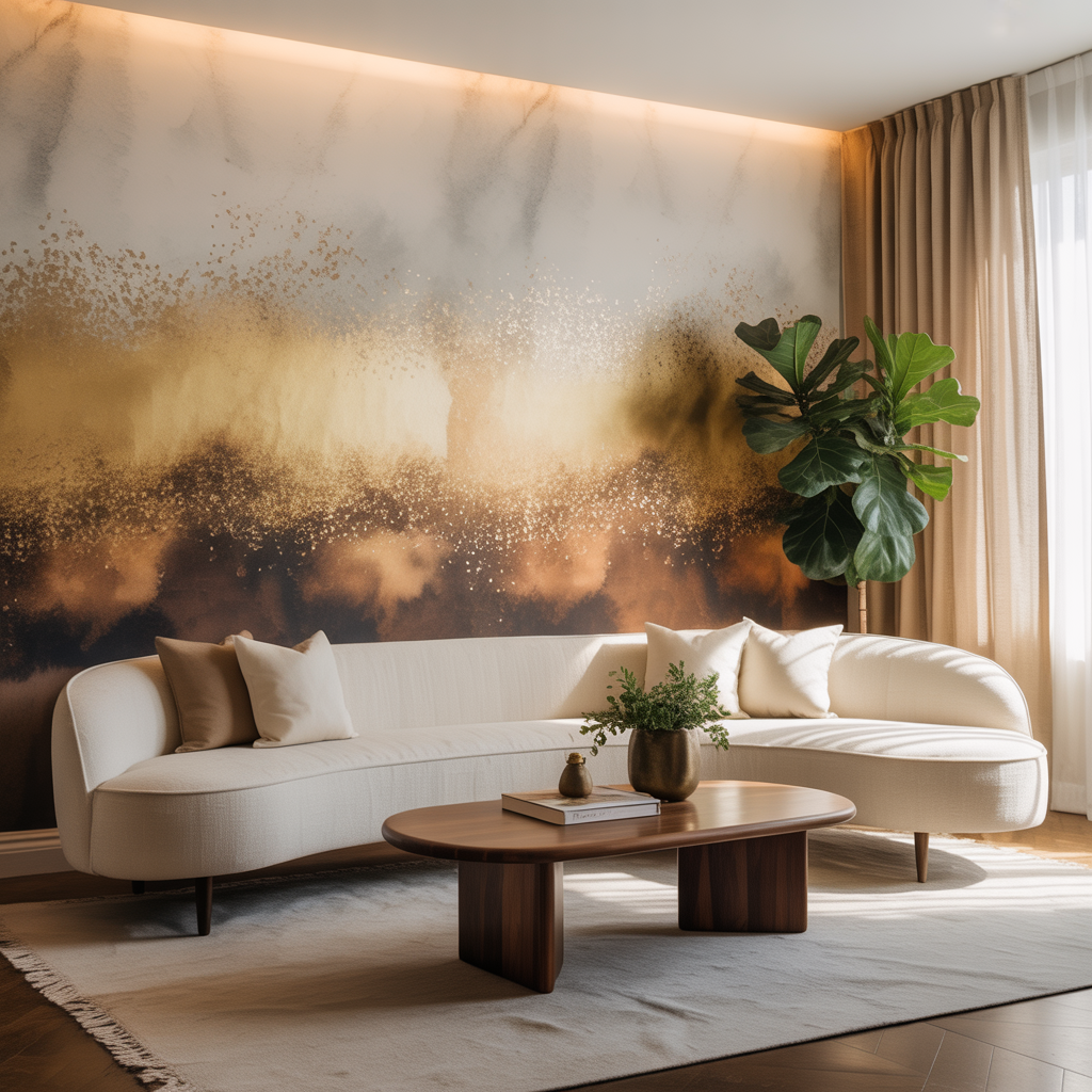 accent wall ideas glitter
