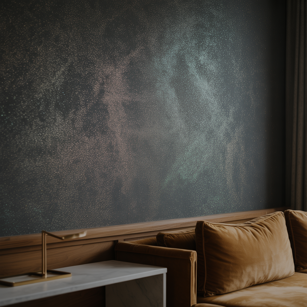 accent wall ideas glitter
