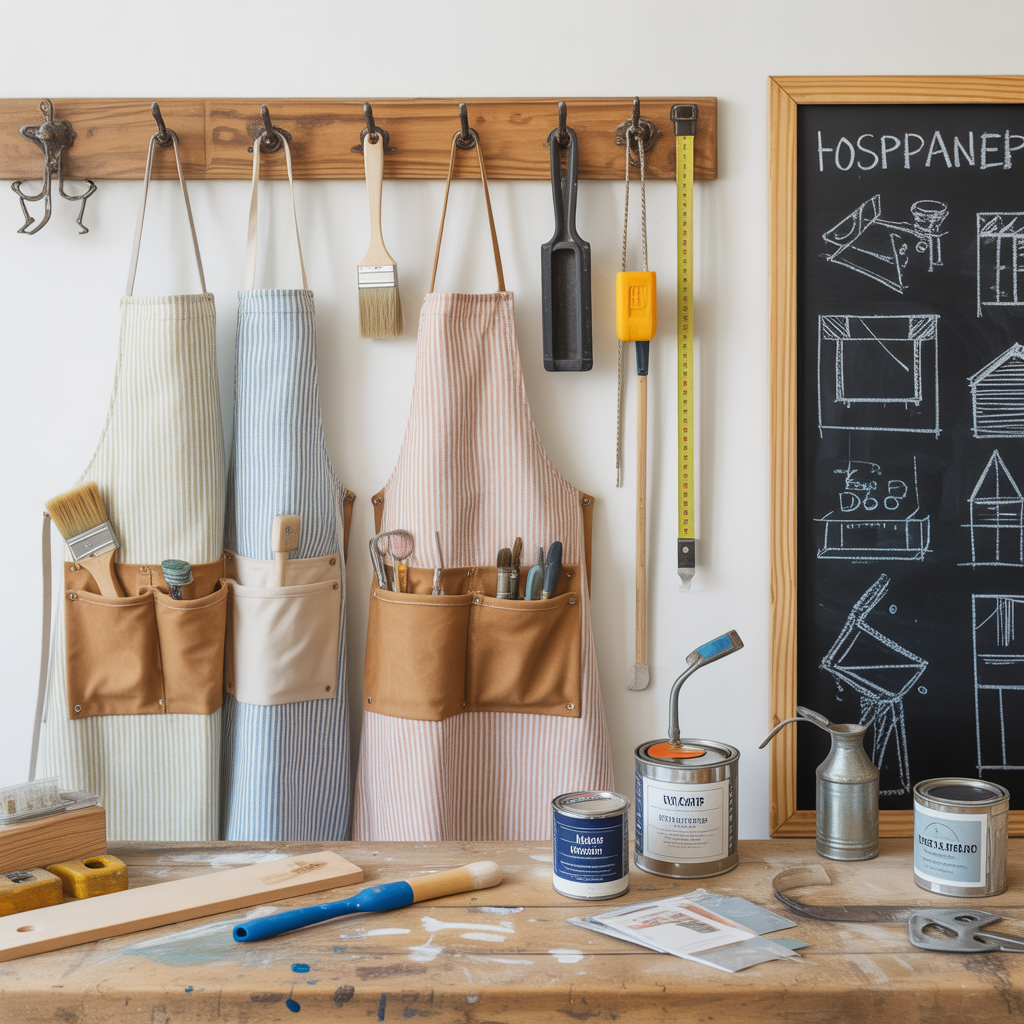 apron ideas display
