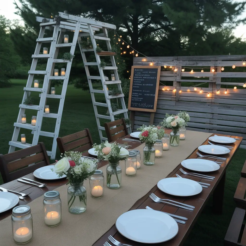 at home wedding ideas on a budget