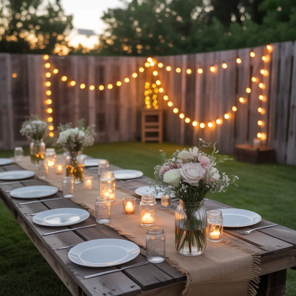 at home wedding ideas on a budget