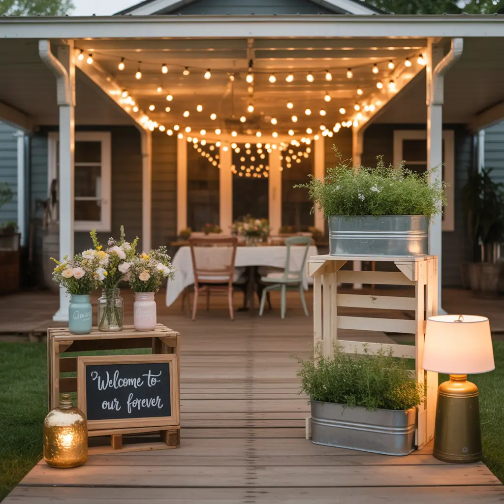 at home wedding ideas on a budget