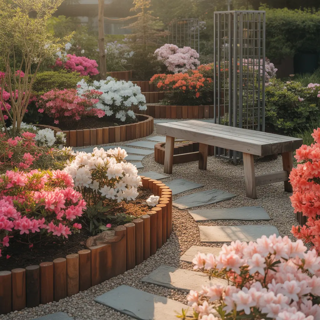 azalea flower bed ideas