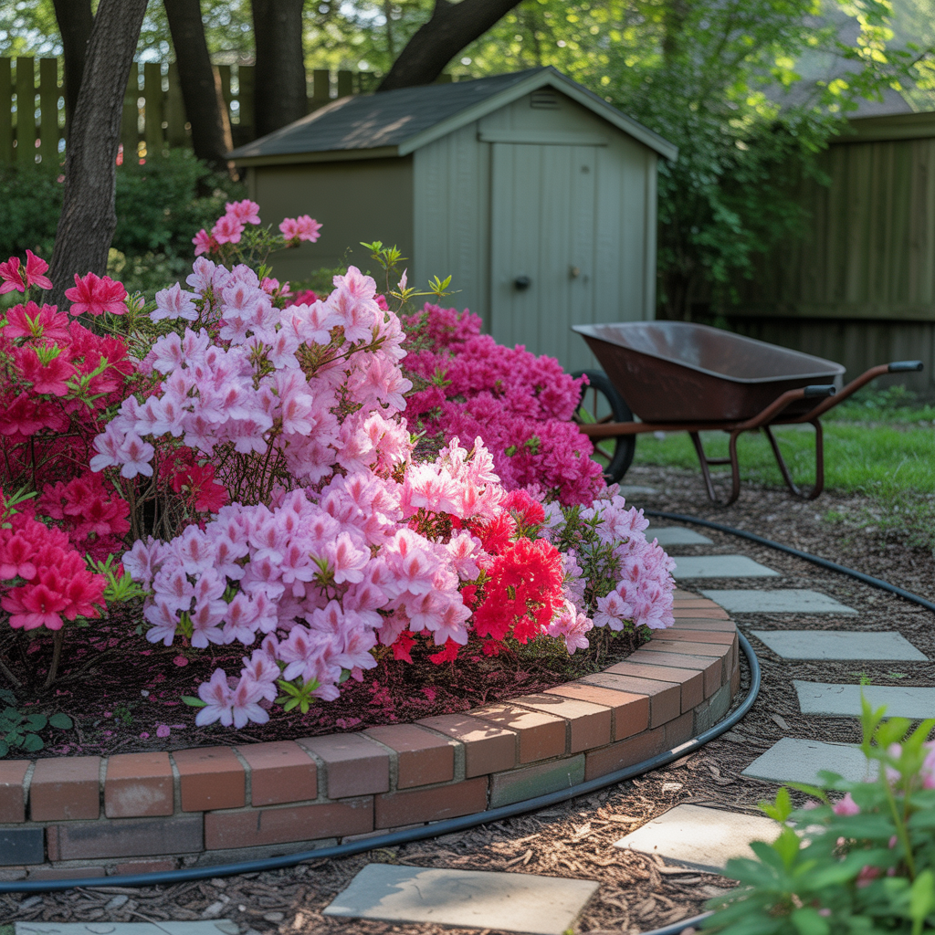 azalea flower bed ideas