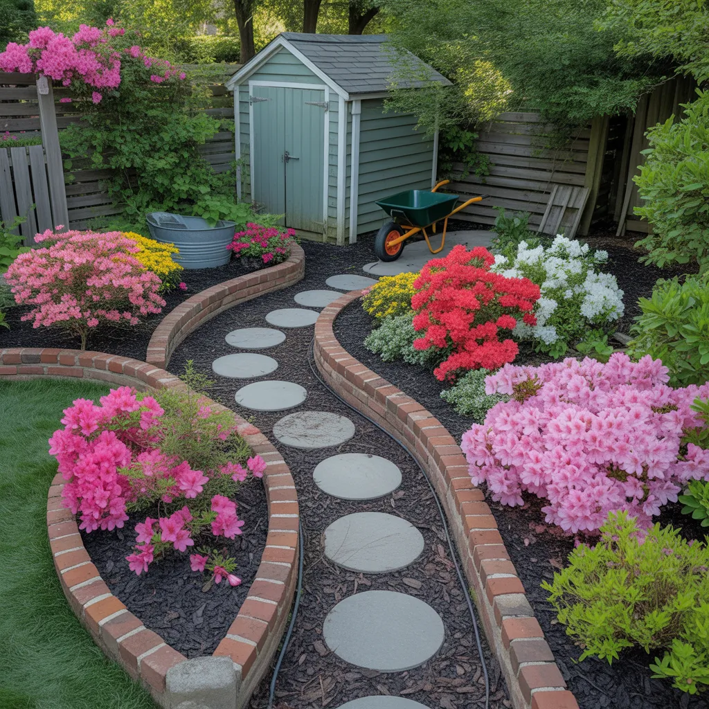azalea flower bed ideas