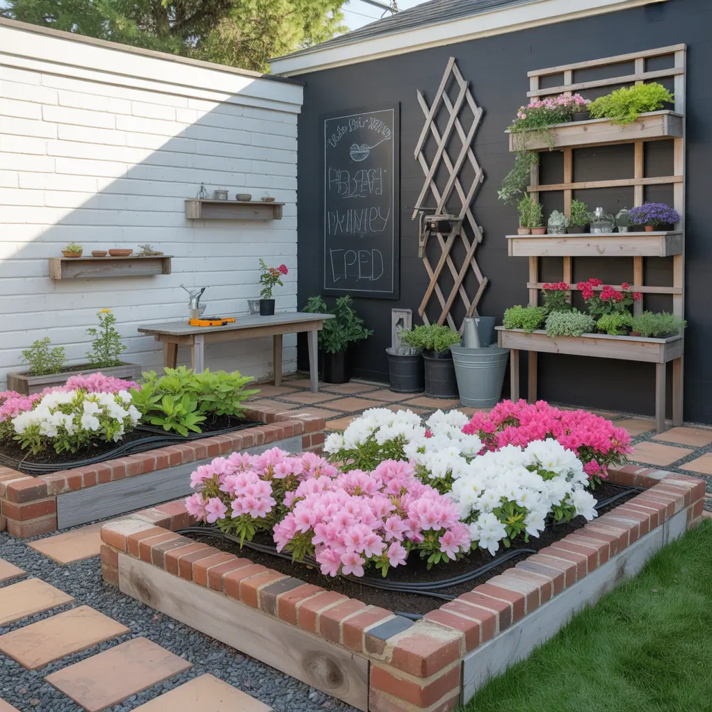 azalea flower bed ideas