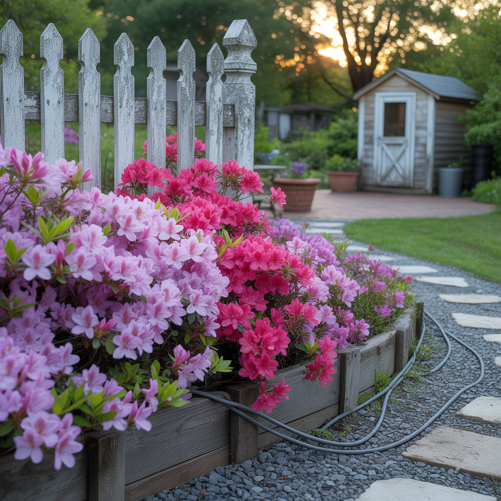 azalea flower bed ideas