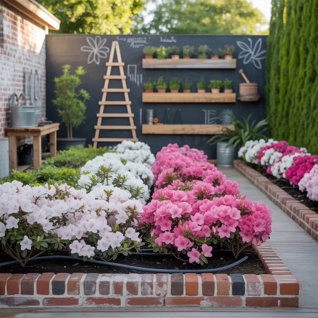 azalea flower bed ideas