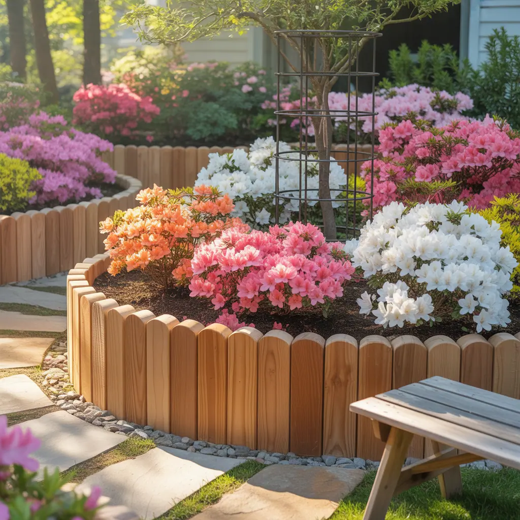 azalea flower bed ideas