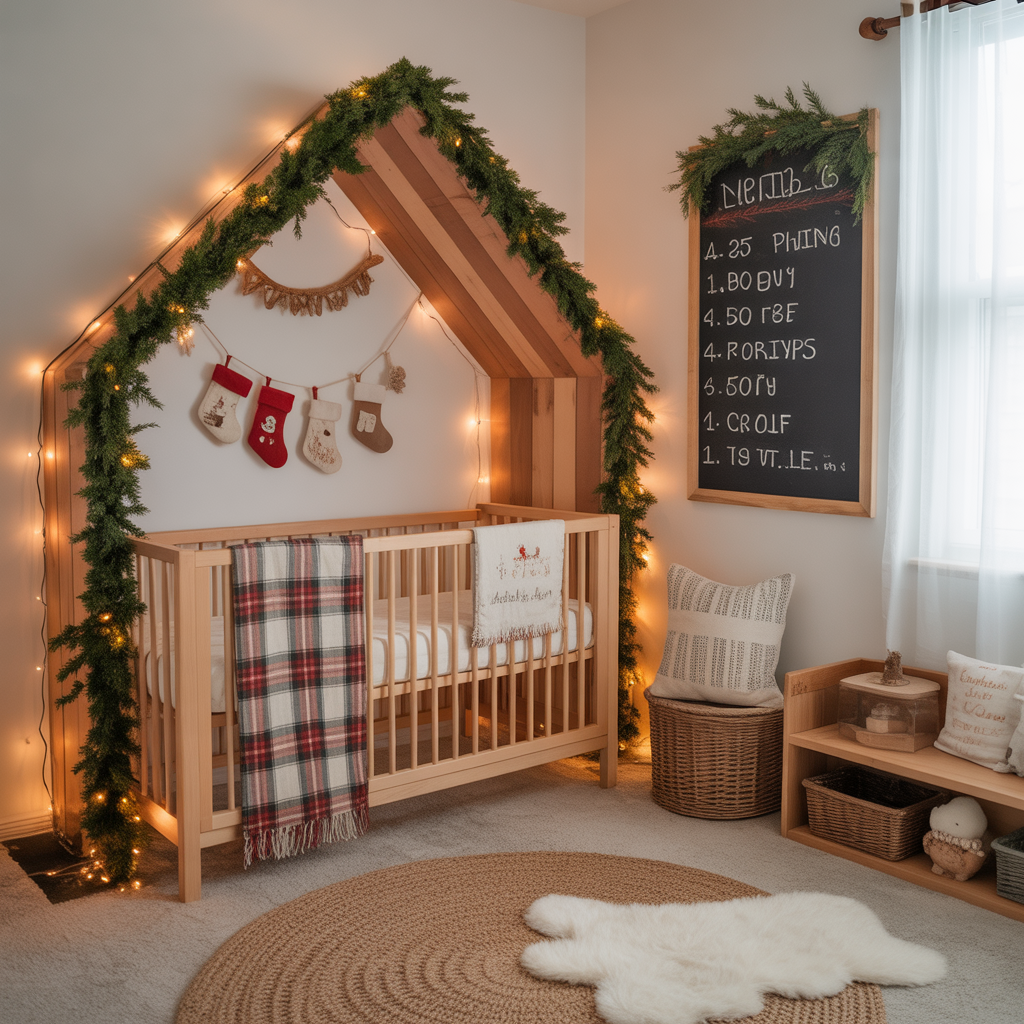 baby christmas photoshoot home ideas