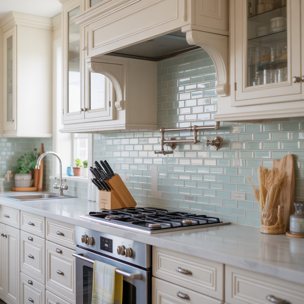 backsplash ideas for white cabinet kitchen