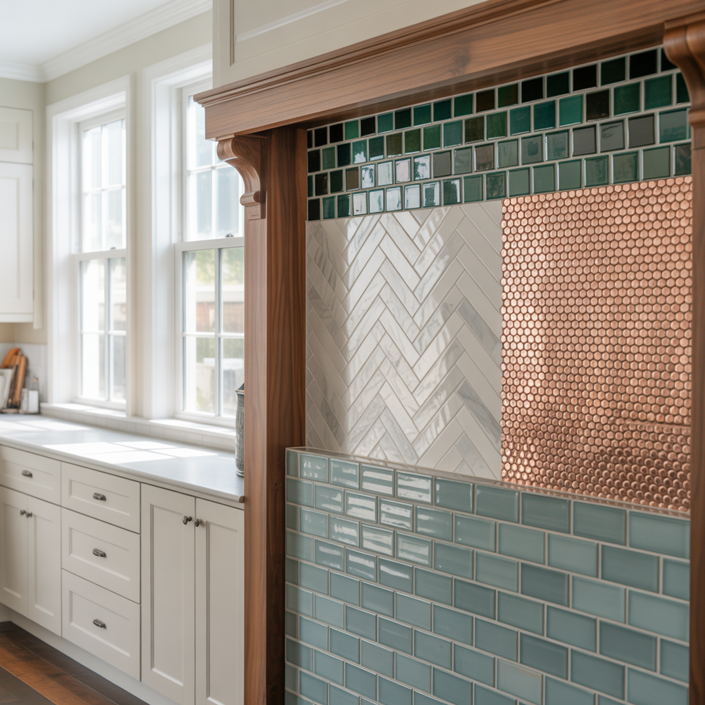 backsplash ideas for white cabinet kitchen