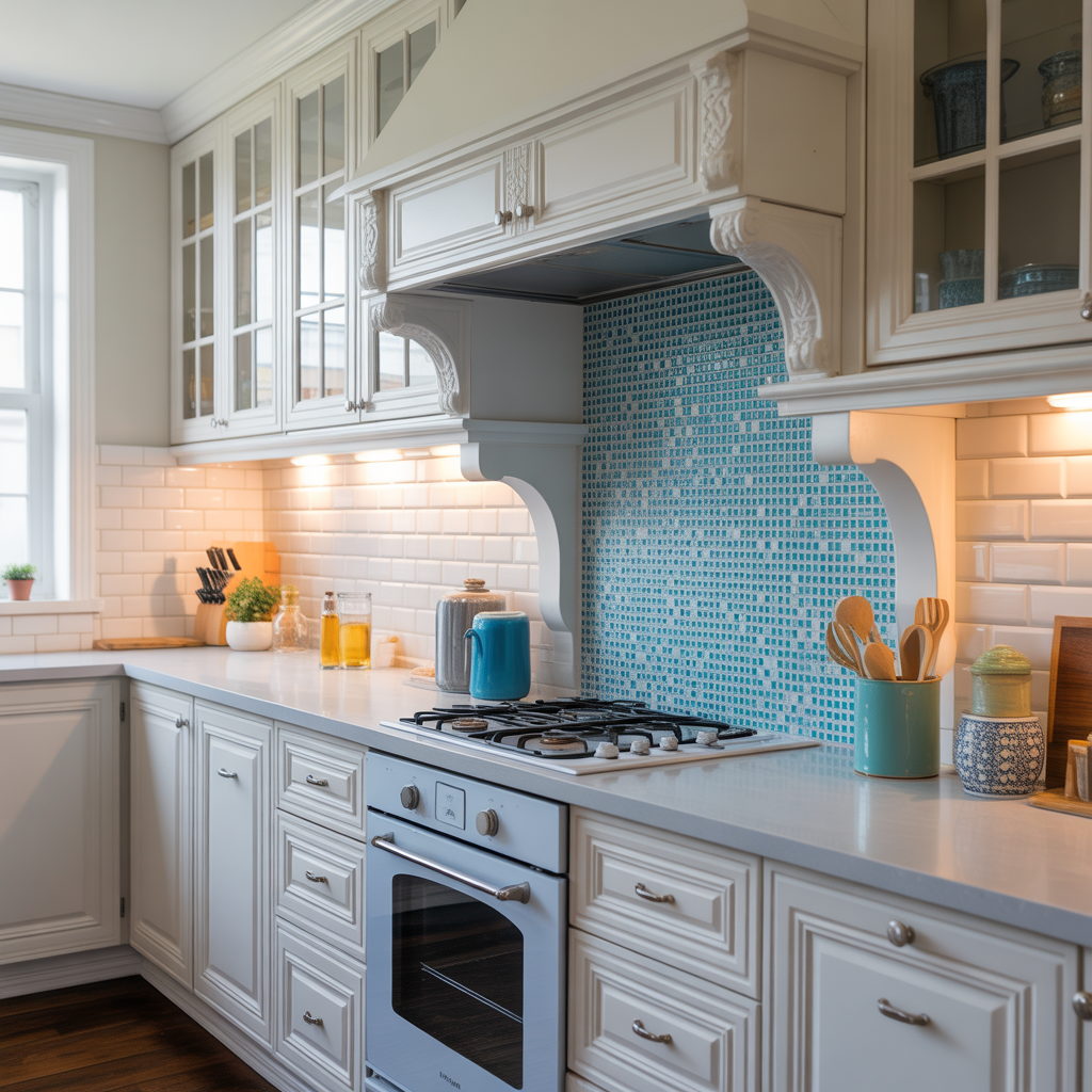 backsplash ideas for white cabinet kitchen
