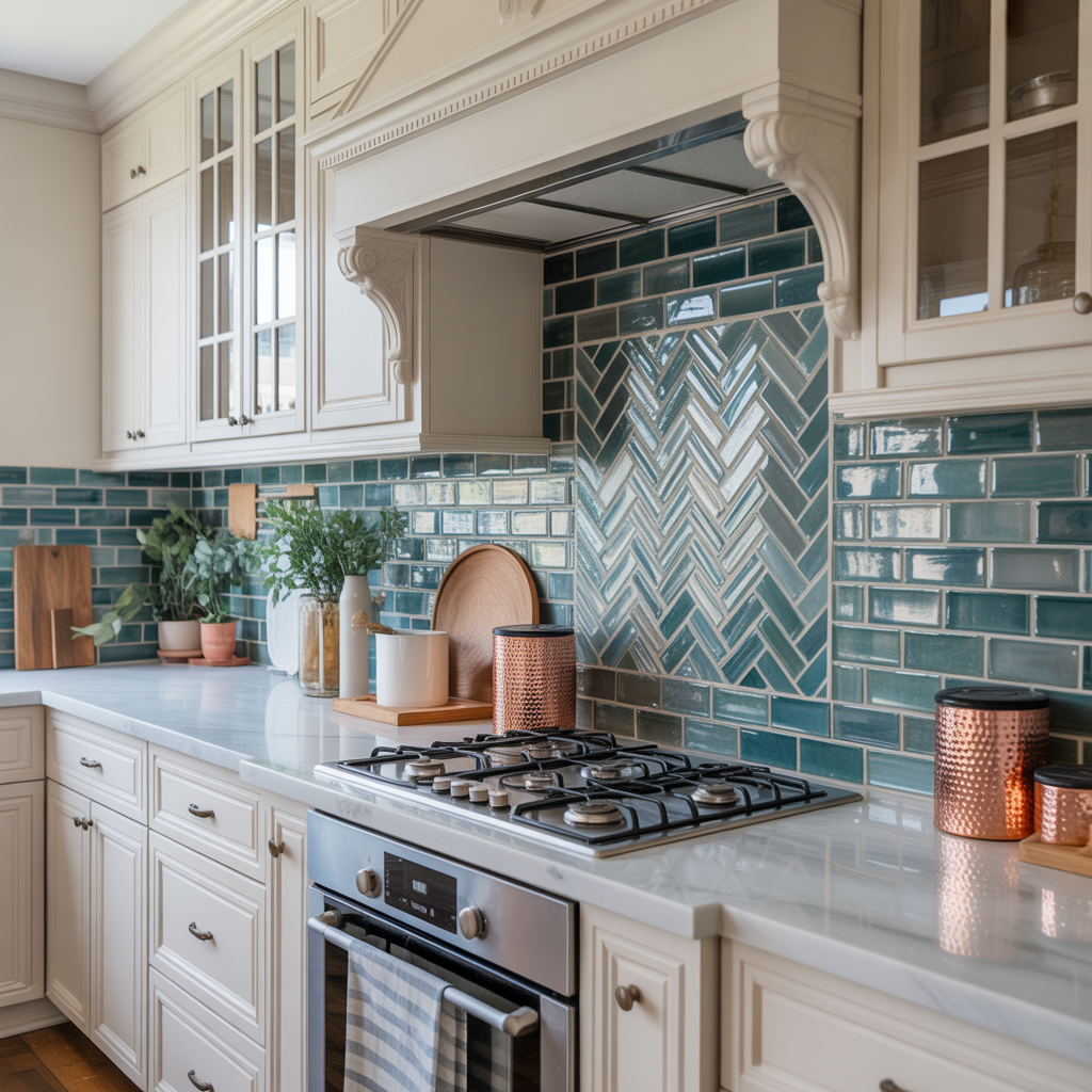 backsplash ideas for white cabinet kitchen