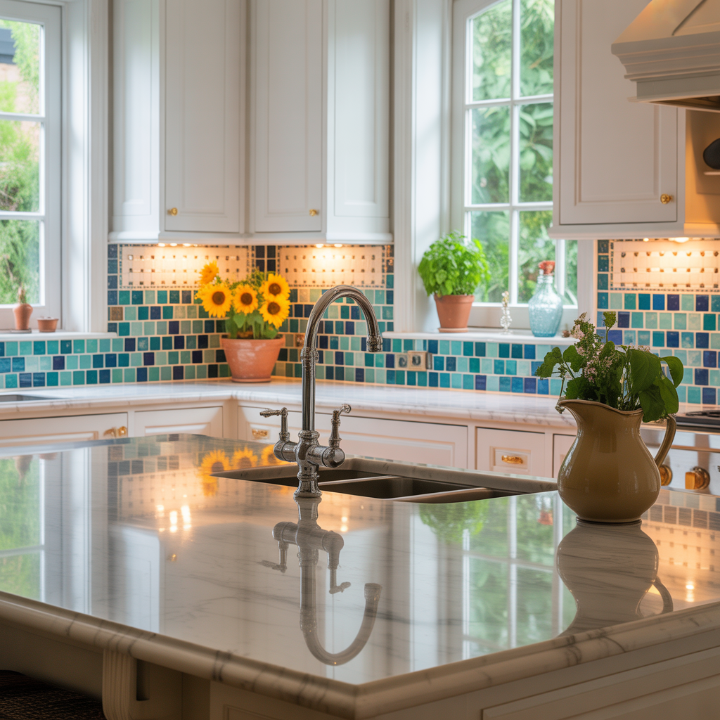 backsplash ideas for white cabinet kitchen