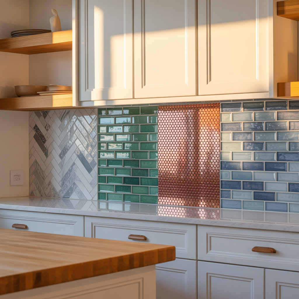 backsplash ideas for white cabinet kitchen