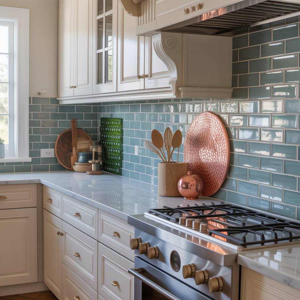 backsplash ideas for white cabinet kitchen