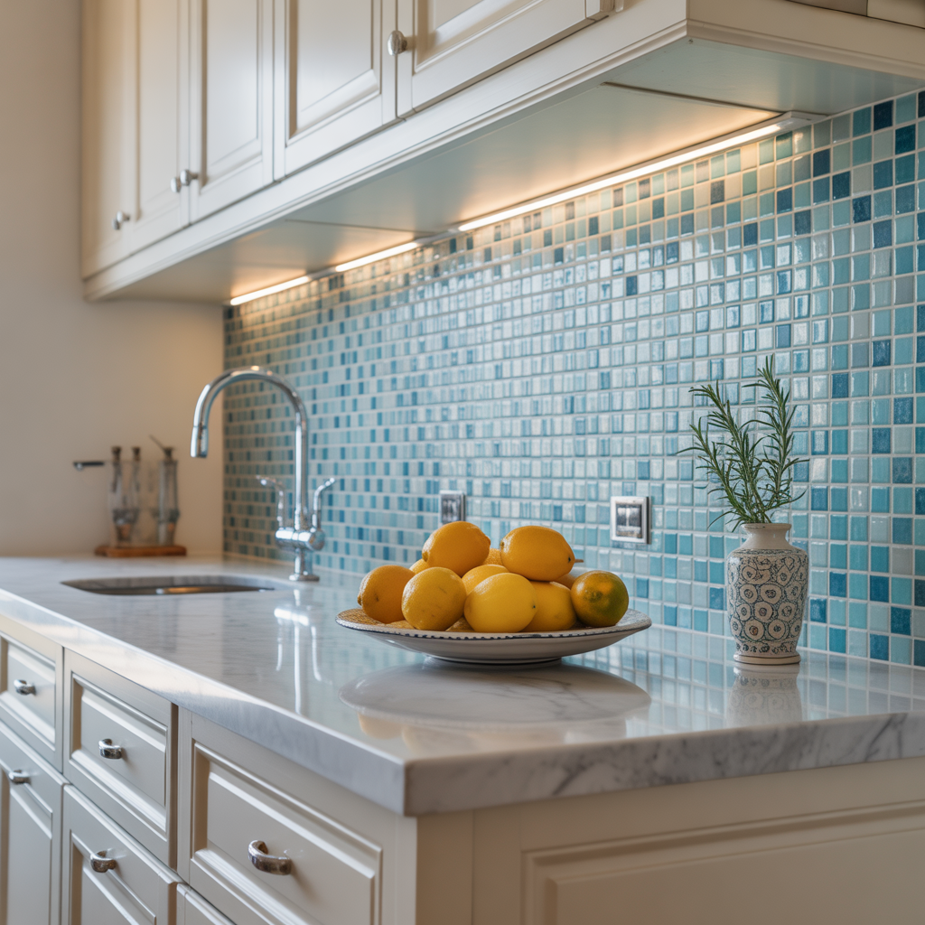 backsplash ideas for white cabinet kitchen