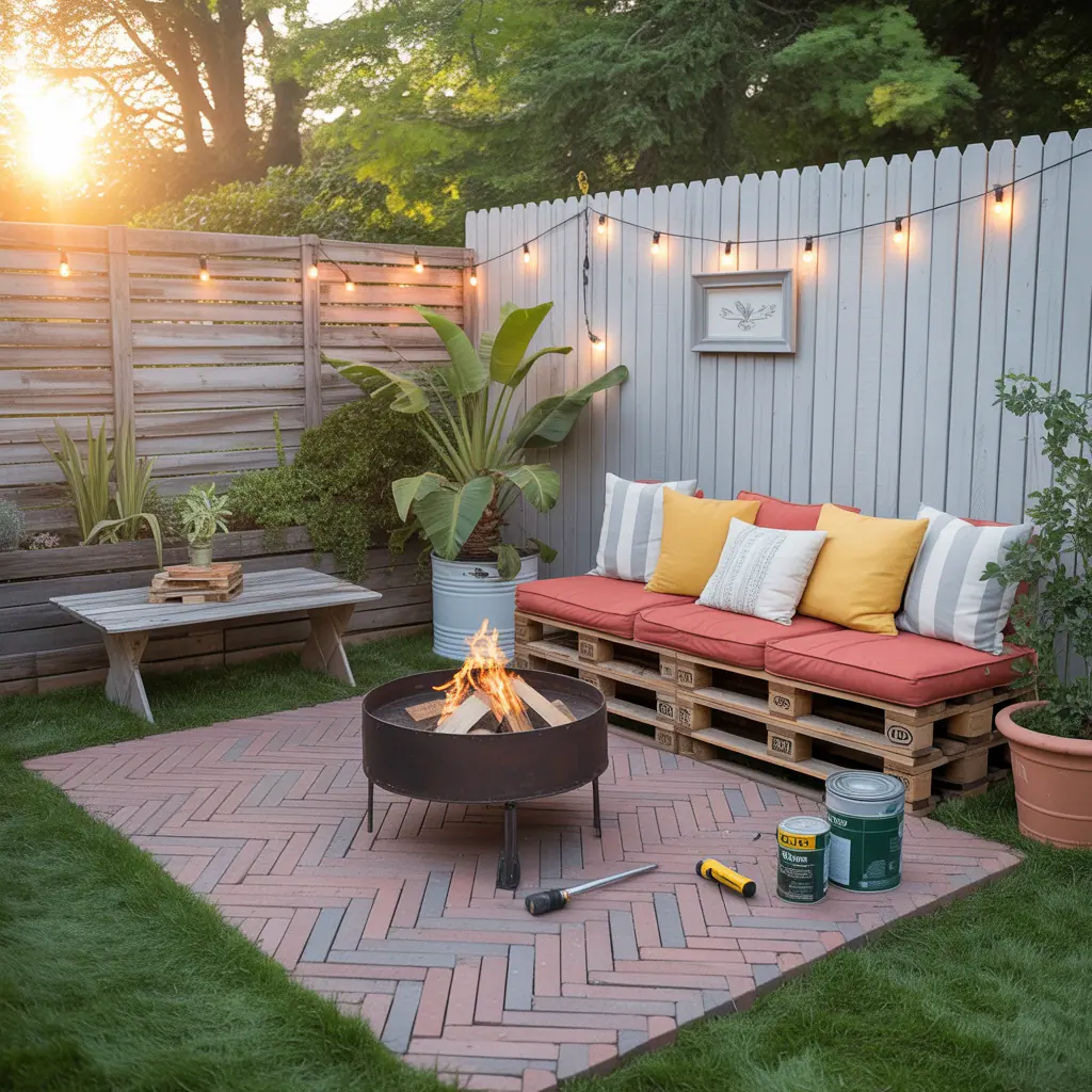 backyard makeover on a budget