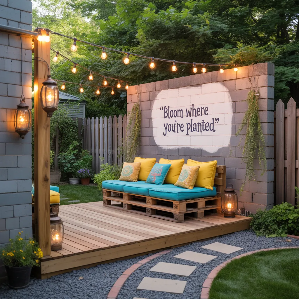 backyard makeover on a budget