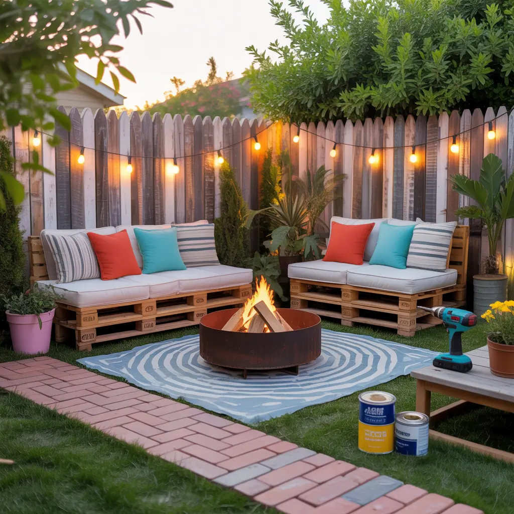 backyard makeover on a budget