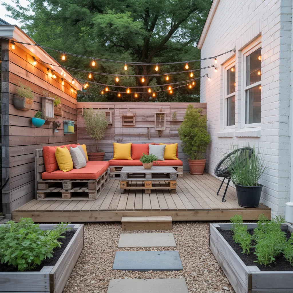 backyard makeover on a budget
