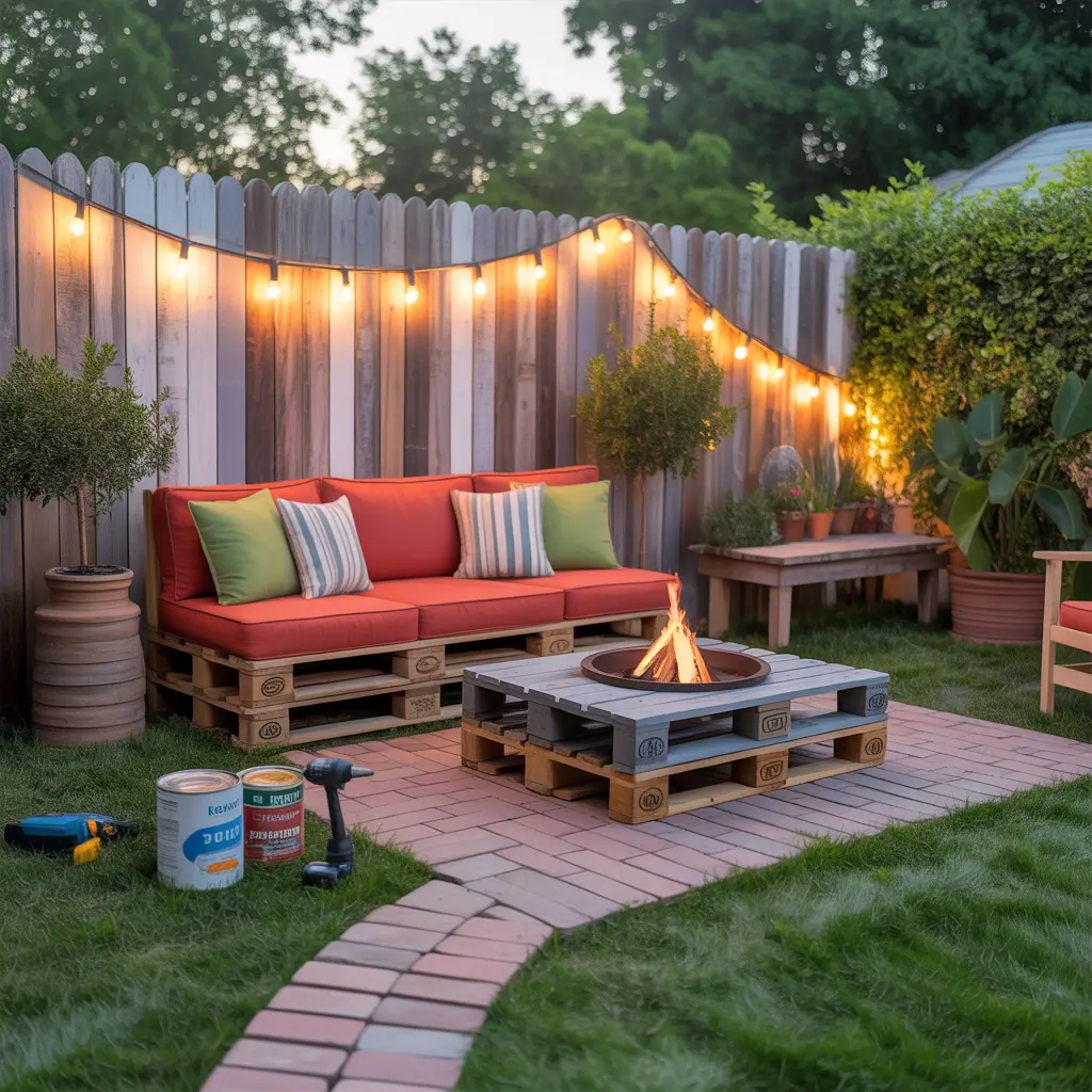 backyard makeover on a budget
