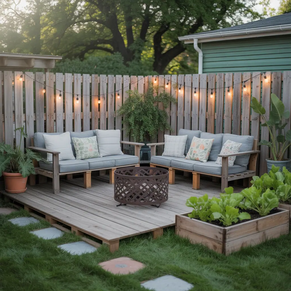 backyard makeover on a budget