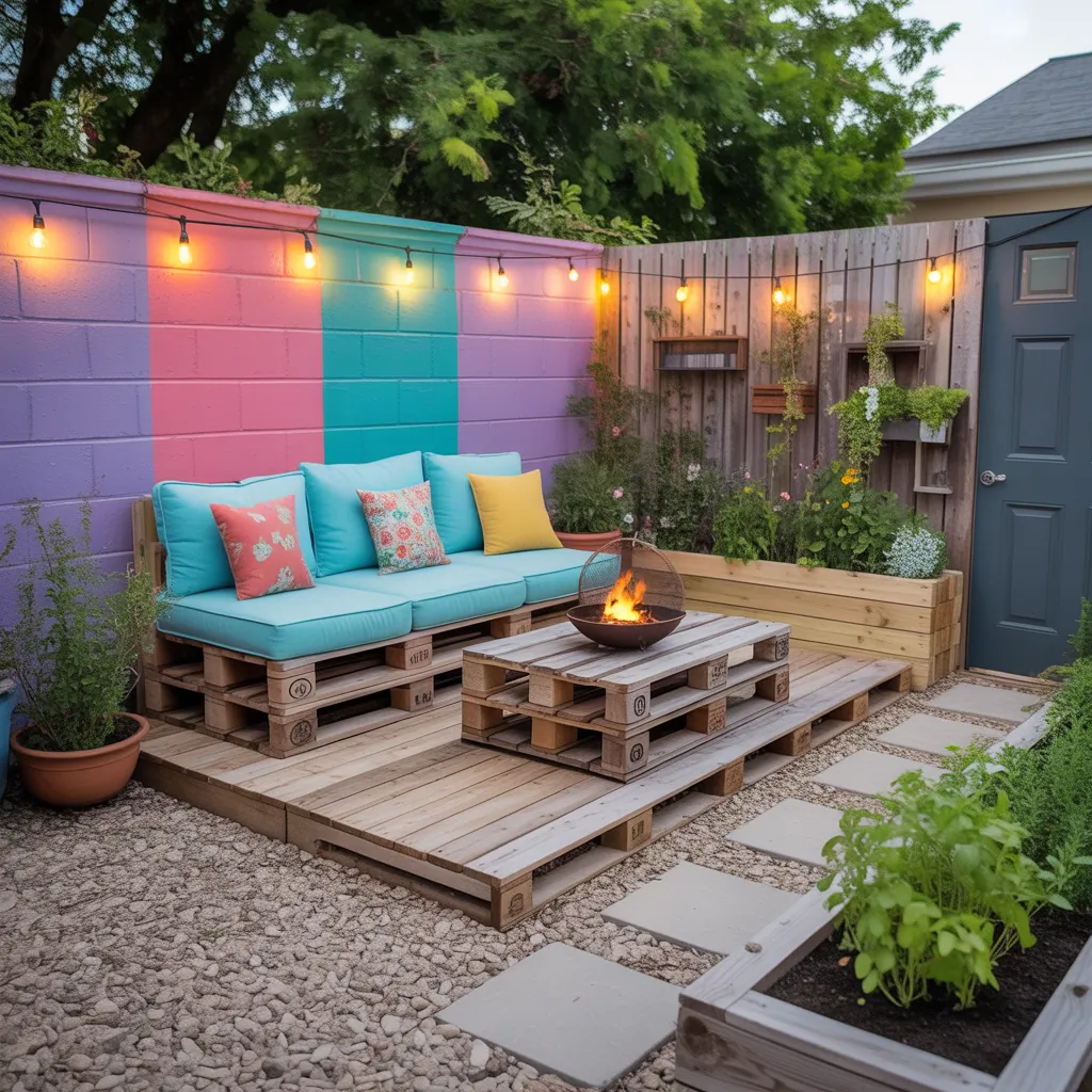 backyard makeover on a budget