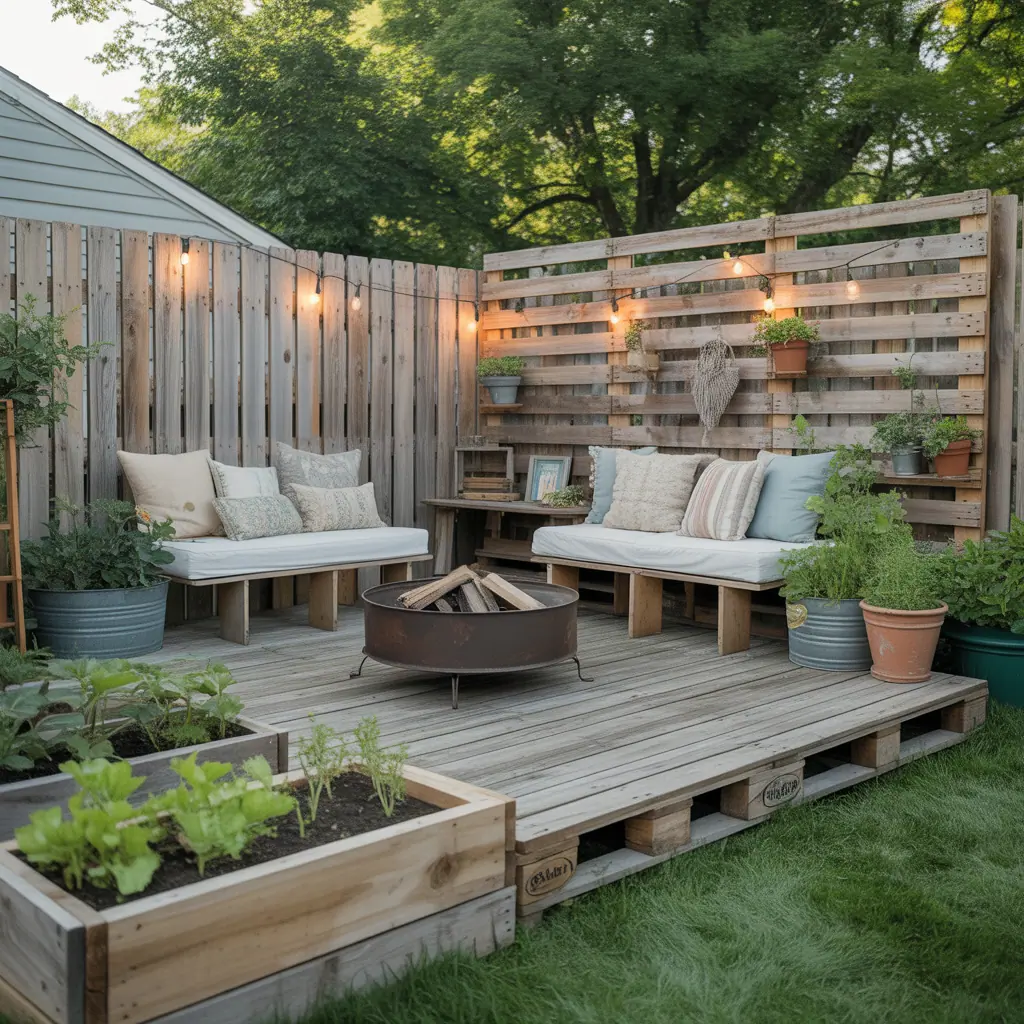backyard makeover on a budget