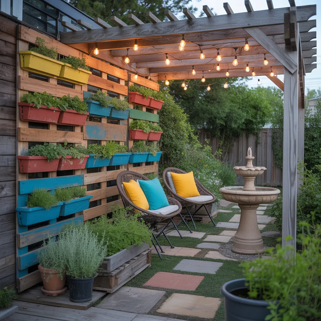 backyard makeover on a budget