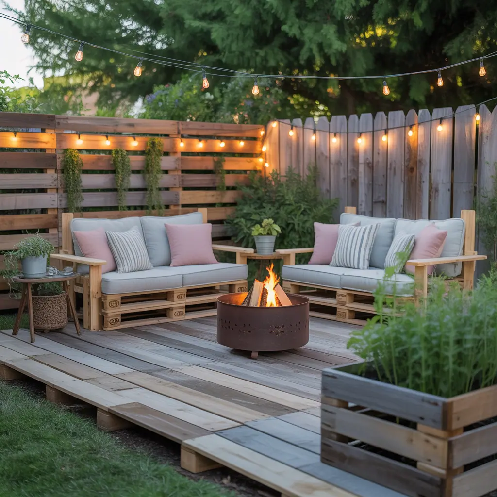 backyard makeover on a budget