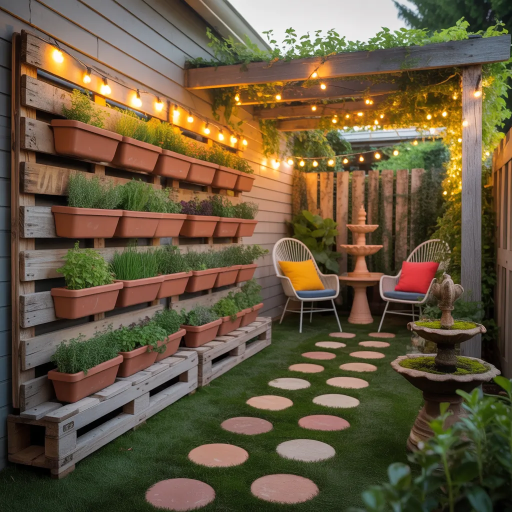 backyard makeover on a budget