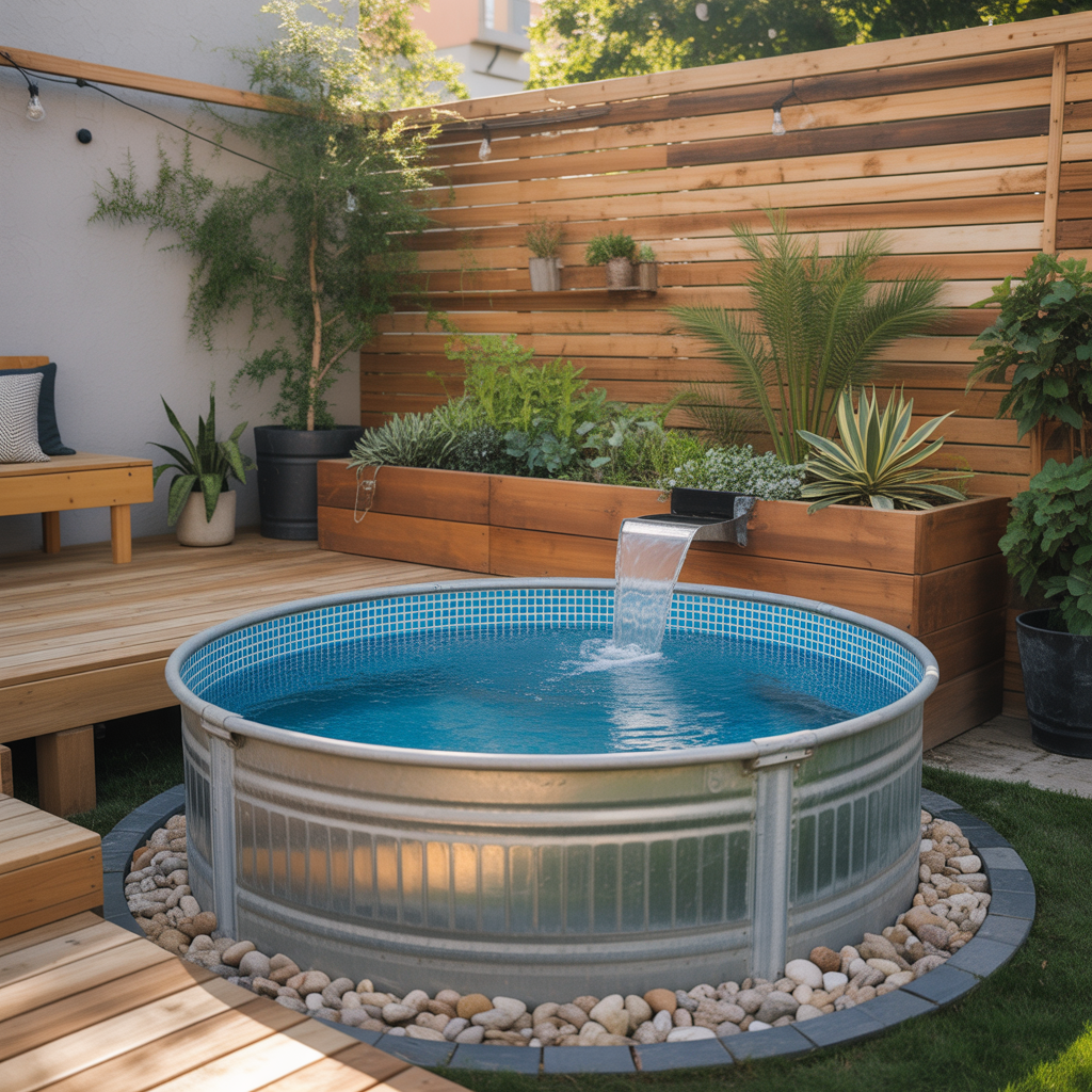 backyard mini pools small ideas