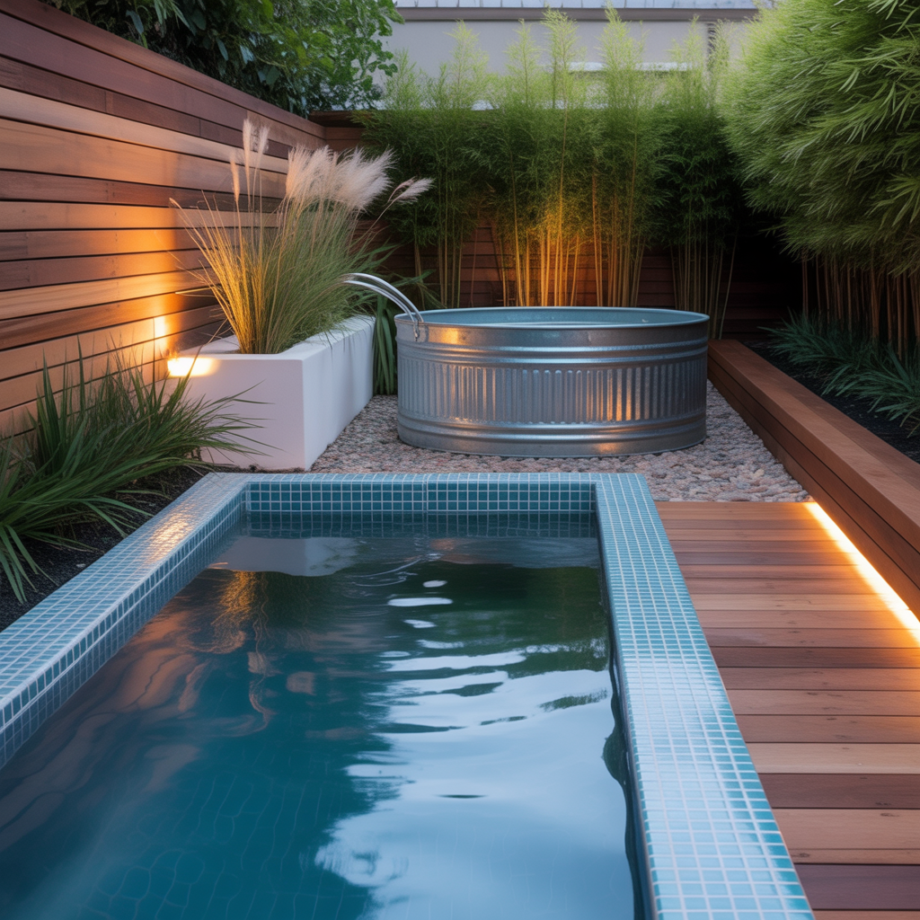 backyard mini pools small ideas