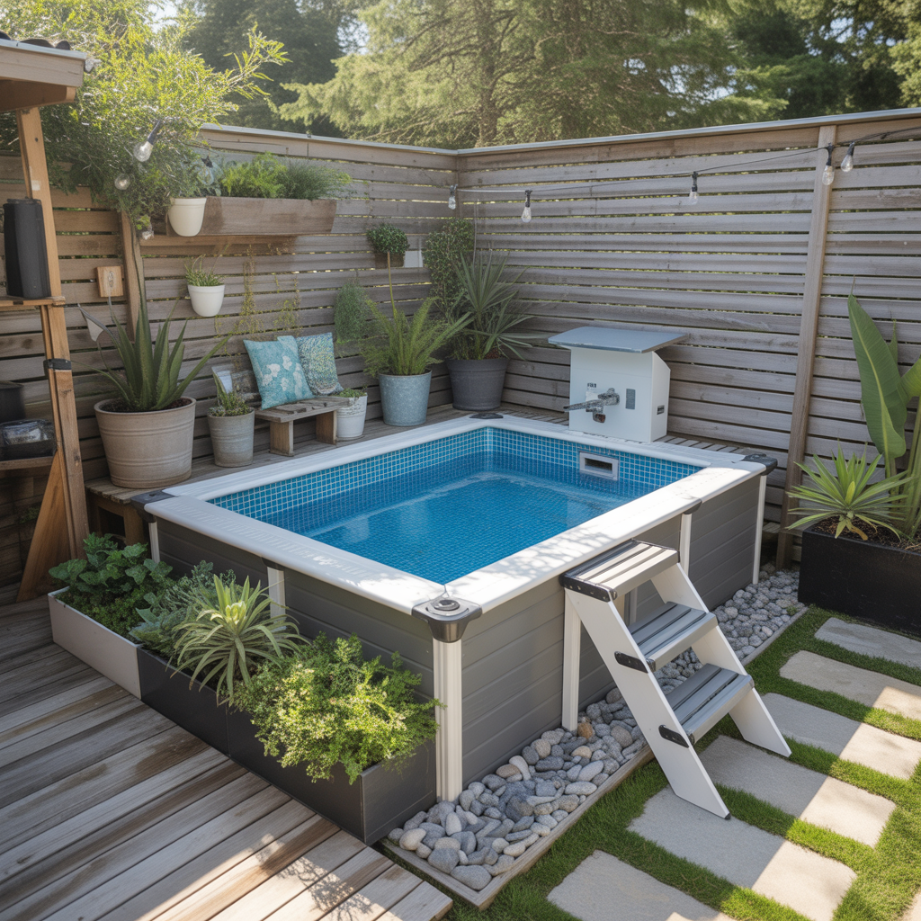 backyard mini pools small ideas