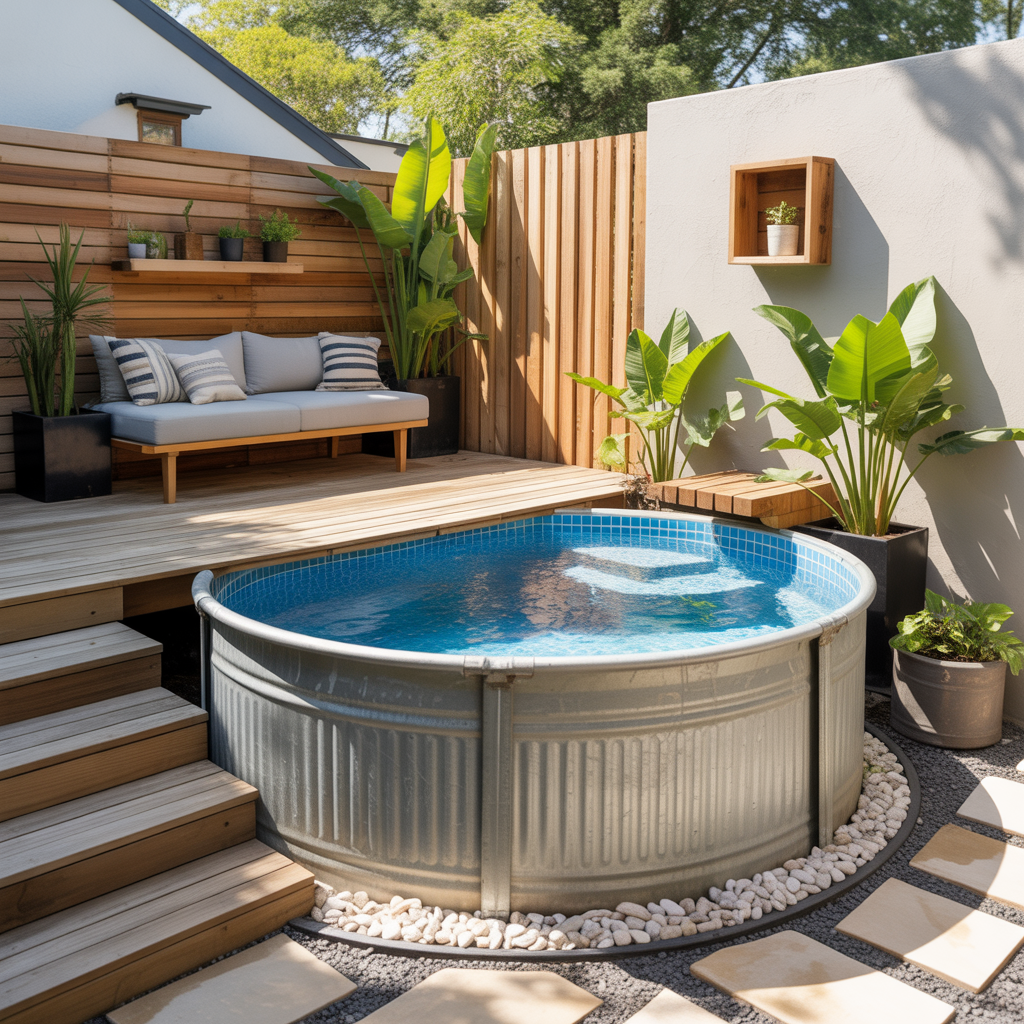 backyard mini pools small ideas