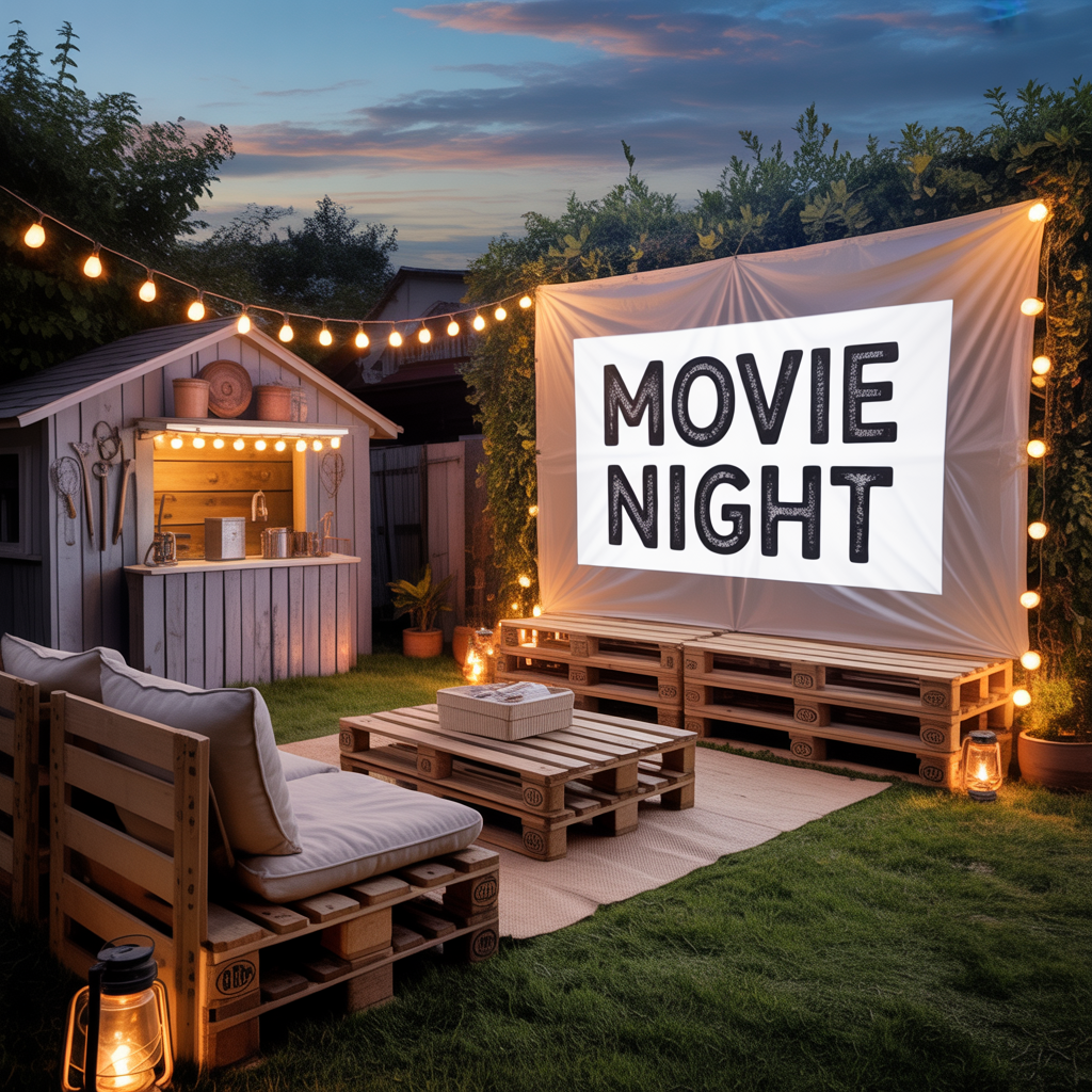 backyard movie night themes